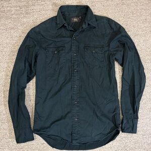 RRL black western Button-Up Shirt size small
